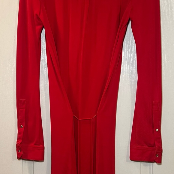 Diane Von Furstenberg Vibrant Red “Gyls” Dress NEW WITH TAGS - Picture 5 of 6